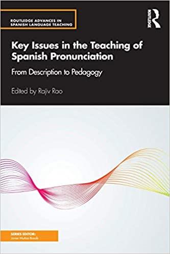 KEY ISSUES IN THE TEACHING OF SPANISH PRONUNCIATION.FROM DESCRIPTION TO PEDAGOGY | 9781138954618 | RAO,RAJIV | Llibreria Geli - Llibreria Online de Girona - Comprar llibres en català i castellà