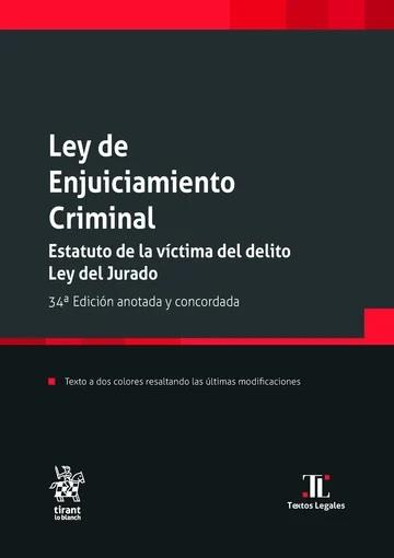 LEY DE ENJUICIAMIENTO CRIMINAL(34ª EDICIÓN 2024) | 9788410714656 | MONTERO AROCA,JUAN/GÓMEZ COLOMER,JUAN LUIS | Llibreria Geli - Llibreria Online de Girona - Comprar llibres en català i castellà