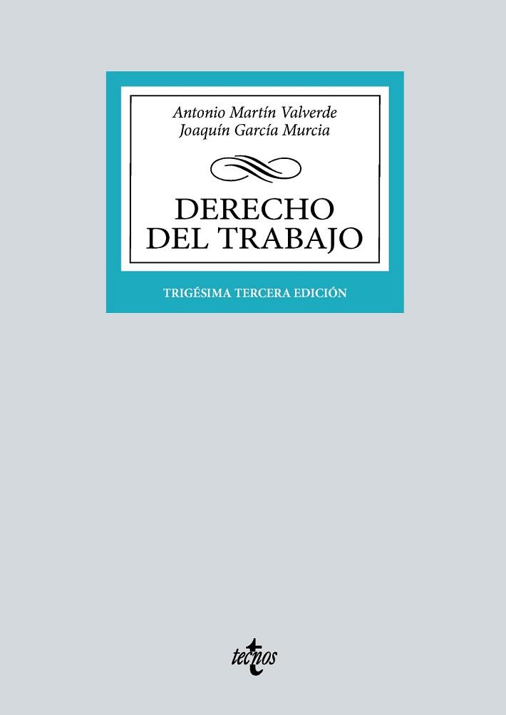 DERECHO DEL TRABAJO(33ª EDICIÓN 2024) | 9788430990474 | GARCÍA MURCIA, JOAQUÍN/MARTÍN VALVERDE, ANTONIO | Llibreria Geli - Llibreria Online de Girona - Comprar llibres en català i castellà