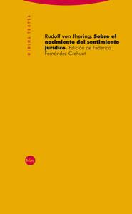 SOBRE EL NACIMIENTO DEL SENTIMIENTO JURIDICO | 9788481649598 | JHERING,RUDOLF VON | Libreria Geli - Librería Online de Girona - Comprar libros en catalán y castellano