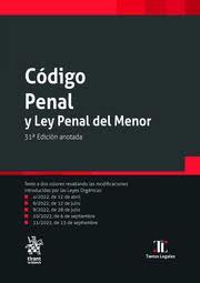 CÓDIGO PENAL Y LEY PENAL DEL MENOR(31ª EDICIÓN ANOTADA 2022) | 9788411471862 | Libreria Geli - Librería Online de Girona - Comprar libros en catalán y castellano