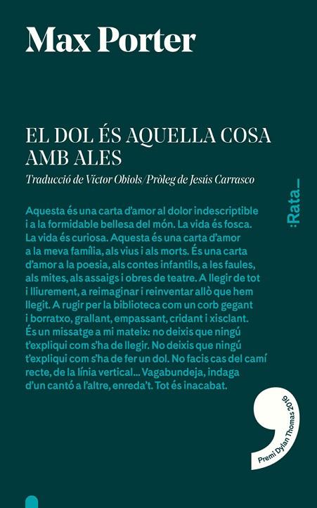EL DOL ÉS AQUELLA COSA AMB ALES | 9788494489143 | PORTER,MAX | Libreria Geli - Librería Online de Girona - Comprar libros en catalán y castellano