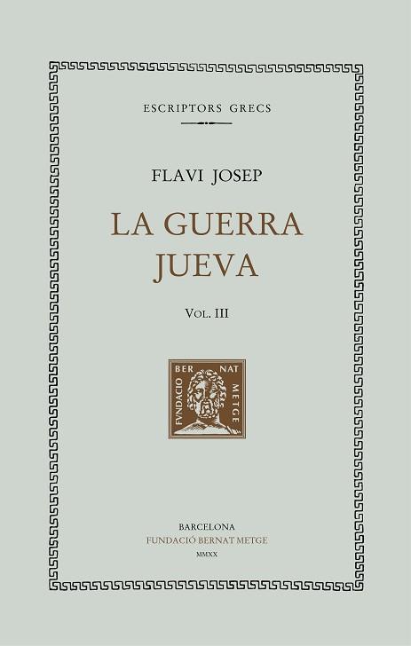 LA GUERRA JUEVA-3(LLIBRES IV-V) | 9788498593501 | FLAVI JOSEP | Libreria Geli - Librería Online de Girona - Comprar libros en catalán y castellano