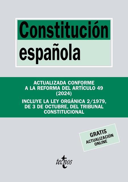 CONSTITUCIÓN ESPAÑOLA(28ª EDICIÓN 2024) | 9788430990399 | Libreria Geli - Librería Online de Girona - Comprar libros en catalán y castellano