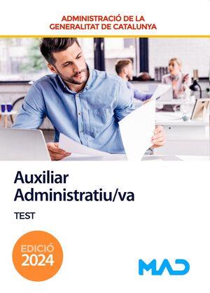 AUXILIAR ADMINISTRATIU/VA GENERALITAT DE CATALUNYA(TEST.EDICIÓ 2024) | 9788414282854 | Llibreria Geli - Llibreria Online de Girona - Comprar llibres en català i castellà