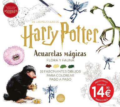 HARRY POTTER.ACUARELAS MÁGICAS: FLORA Y FAUNA | 9791259574817 | Llibreria Geli - Llibreria Online de Girona - Comprar llibres en català i castellà