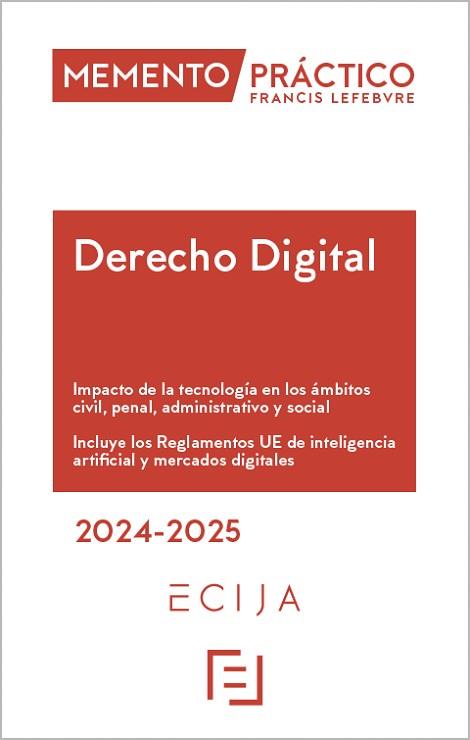 MEMENTO PRÁCTICO DERECHO DIGITAL(EDICIÓN 2024-2025) | 9788419896711 | Libreria Geli - Librería Online de Girona - Comprar libros en catalán y castellano