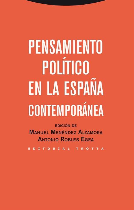 PENSAMIENTO POLÍTICO EN LA ESPAÑA CONTEMPORÁNEA | 9788498794397 | A.A.D.D. | Libreria Geli - Librería Online de Girona - Comprar libros en catalán y castellano
