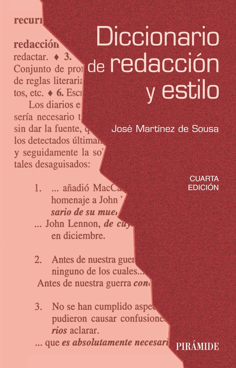 DICCIONARIO DE REDACCIÓN Y ESTILO (4ªED/2015) | 9788436833027 | MARTÍNEZ DE SOUSA,JOSÉ | Libreria Geli - Librería Online de Girona - Comprar libros en catalán y castellano