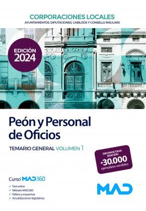 PEÓN Y PERSONAL DE OFICIOS DE AYUNTAMIENTOS,DIPUTACIONES Y DEMÁS CORPORACIONES(TEMARIO-1) | 9788414279885 | PONCE MARTINEZ, LIDIA MARINA/VEGA ALVAREZ, JOSE ANTONIO | Llibreria Geli - Llibreria Online de Girona - Comprar llibres en català i castellà