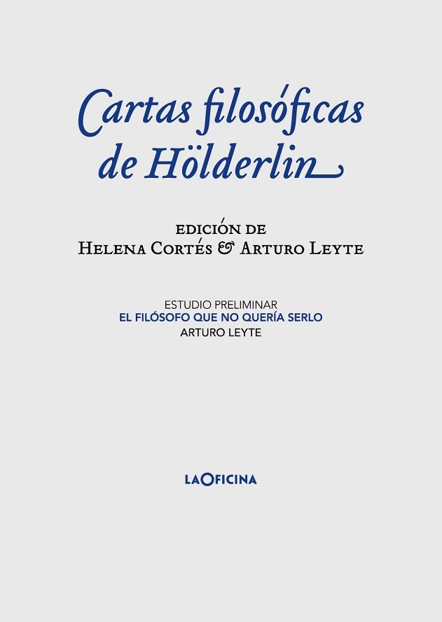 CARTAS FILOSÓFICAS | 9788412113655 | HÖLDERLIN,FRIEDRICH | Llibreria Geli - Llibreria Online de Girona - Comprar llibres en català i castellà