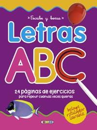 ESCRIBE Y BORRA LETRAS ABC | 9788490370131 | Libreria Geli - Librería Online de Girona - Comprar libros en catalán y castellano