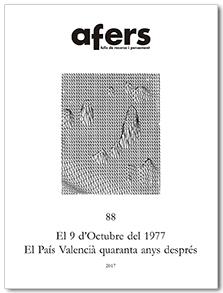 AFERS-88.EL 9 D'OCTUBRE DEL 1977.EL PAÍS VALENCIÀ QUARANTA ANYS DESPRÉS | 9788416260492 | RODRÍGUEZ-FLORES PARRA,VEGA | Llibreria Geli - Llibreria Online de Girona - Comprar llibres en català i castellà