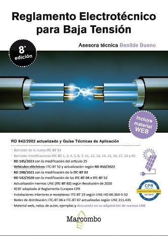 REGLAMENTO ELECTROTÉCNICO PARA BAJA TENSIÓN(8ª EDICIÓN 2024) | 9788426738714 | BUENO GONZÁLEZ, BENILDE | Libreria Geli - Librería Online de Girona - Comprar libros en catalán y castellano