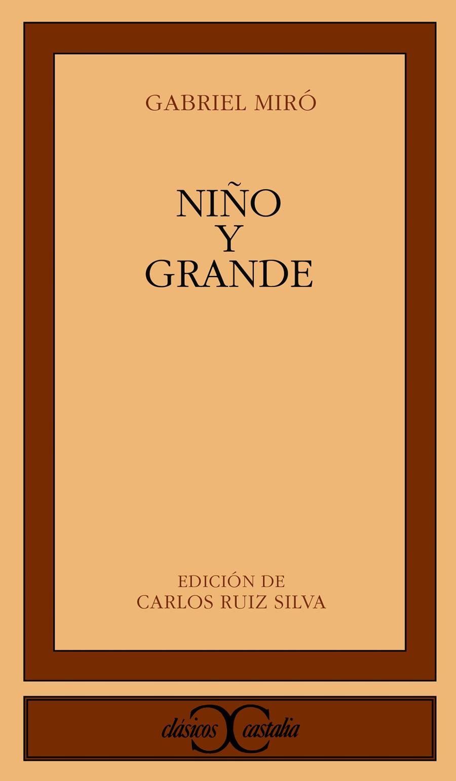 NIÑO Y GRANDE | 9788470395154 | MIRO,GABRIEL | Libreria Geli - Librería Online de Girona - Comprar libros en catalán y castellano