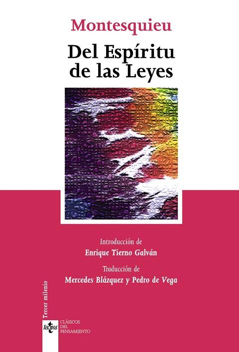 DEL ESPIRITU DE LAS LEYES | 9788430945320 | MONTESQUIEU | Libreria Geli - Librería Online de Girona - Comprar libros en catalán y castellano