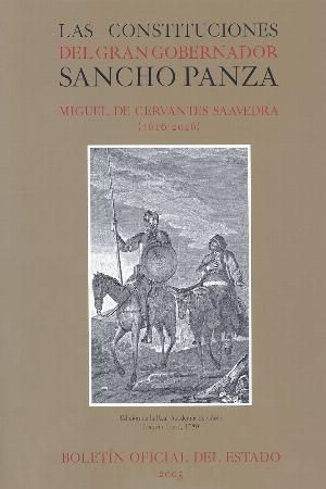 LAS CONSTITUCIONES DEL GRAN GOBERNADOR SANCHO PANZA | 9788434016163 | CERVANTES SAAVEDRA,MIGUEL DE | Libreria Geli - Librería Online de Girona - Comprar libros en catalán y castellano