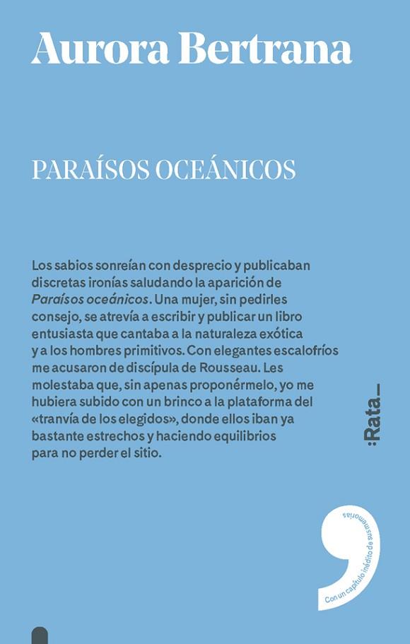 PARAíSOS OCEáNICOS | 9788416738328 | BERTRANA,AURORA | Libreria Geli - Librería Online de Girona - Comprar libros en catalán y castellano