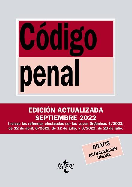 CÓDIGO PENAL(EDICIÓN 2022) | 9788430985579 |   | Libreria Geli - Librería Online de Girona - Comprar libros en catalán y castellano