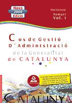 COS DE GESTIO D'ADMINISTRACIO DE LA GENERALITAT-1 | 9788467626520 | LUJAN LOPEZ, EDUARDO/GARCIA POMAR, CONSUELO | Llibreria Geli - Llibreria Online de Girona - Comprar llibres en català i castellà