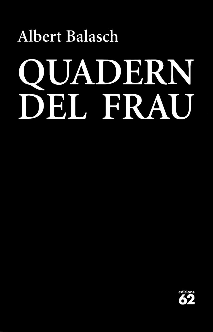 QUADERN DEL FRAU | 9788429774832 | BALASCH,ALBERT | Llibreria Geli - Llibreria Online de Girona - Comprar llibres en català i castellà