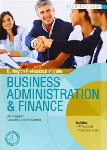 BUSINESS ADMINISTRATION & FINANCE(STUDENT'S BOOK) | 9789963510559 | Llibreria Geli - Llibreria Online de Girona - Comprar llibres en català i castellà