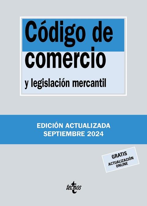 CÓDIGO DE COMERCIO(41ª EDICIÓN 2024) | 9788430990870 | Llibreria Geli - Llibreria Online de Girona - Comprar llibres en català i castellà