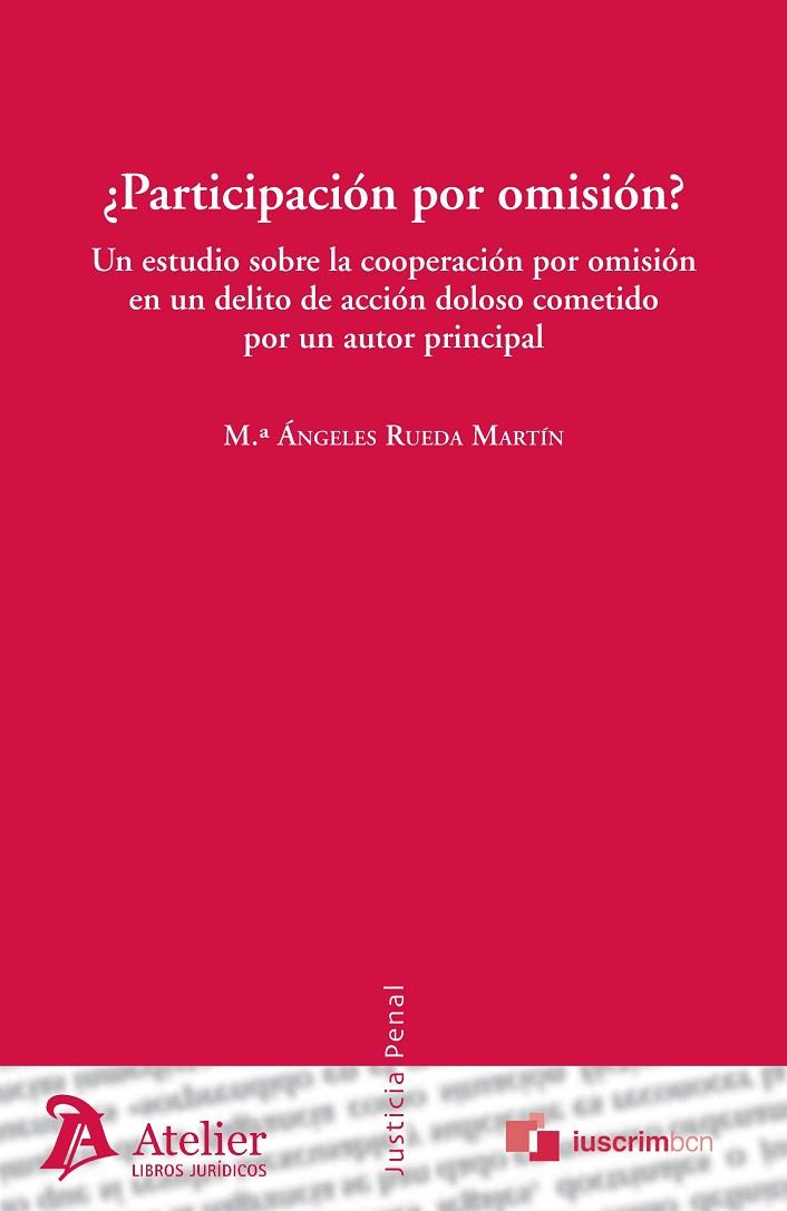 PARTICIPACIÓN POR OMISIÓN? | 9788415690276 | RUEDA MARTÍN,MARÍA ANGELES | Llibreria Geli - Llibreria Online de Girona - Comprar llibres en català i castellà