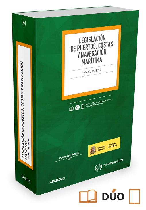 LEGISLACIÓN DE PUERTOS,COSTAS Y NAVEGACIÓN MARÍTIMA ( PAPEL + E-BOOK ) | 9788490989869 | EDITORIAL ARANZADI, REDACCIÓN | Llibreria Geli - Llibreria Online de Girona - Comprar llibres en català i castellà