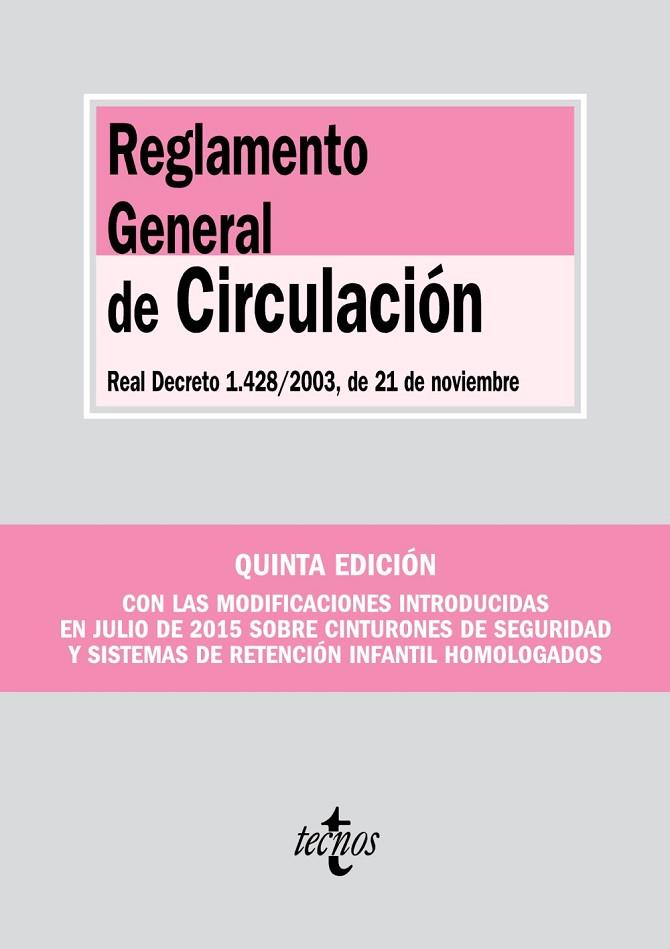 REGLAMENTO GENERAL DE CIRCULACIÓN | 9788430967773 | Libreria Geli - Librería Online de Girona - Comprar libros en catalán y castellano