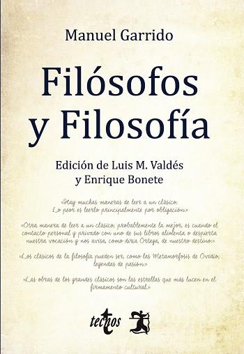 FILÓSOFOS Y FILOSOFÍA | 9788430971114 | GARRIDO,MANUEL | Llibreria Geli - Llibreria Online de Girona - Comprar llibres en català i castellà