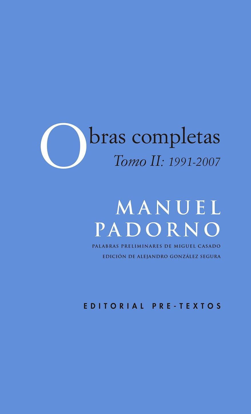 OBRAS COMPLETAS TOMO 11 (1991-2007) | 9788417143022 | PADORNO,MANUEL | Llibreria Geli - Llibreria Online de Girona - Comprar llibres en català i castellà