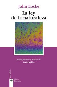 LA LEY DE LA NATURALEZA | 9788430945382 | LOCKE,JOHN | Llibreria Geli - Llibreria Online de Girona - Comprar llibres en català i castellà