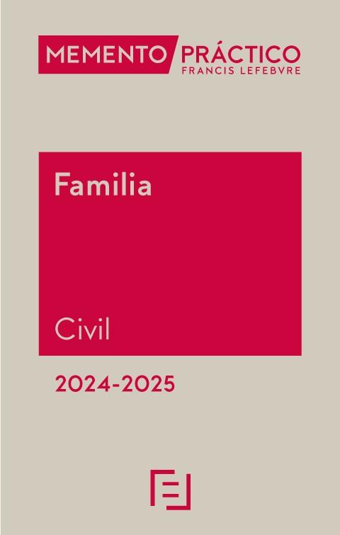 MEMENTO PRÁCTICO FAMILIA CIVIL(EDICIÓN 2024-2025) | 9788419896902 | Libreria Geli - Librería Online de Girona - Comprar libros en catalán y castellano