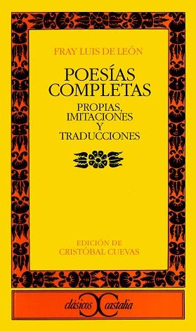 POESIAS COMPLETAS | 9788470398988 | FRAY LUIS DE LEON | Libreria Geli - Librería Online de Girona - Comprar libros en catalán y castellano