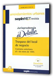 TRASPASO DEL LOCAL DE NEGOCIO.CONTRATOS ANTERIORES AL 1 DE | 9788495762757 | EDITORIAL SEPIN | Libreria Geli - Librería Online de Girona - Comprar libros en catalán y castellano