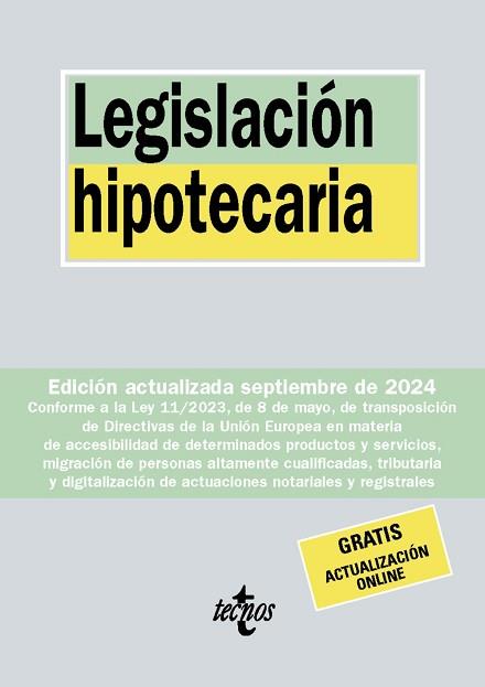 LEGISLACIÓN HIPOTECARIA(39ª EDICIÓN 2024) | 9788430990900 | Llibreria Geli - Llibreria Online de Girona - Comprar llibres en català i castellà