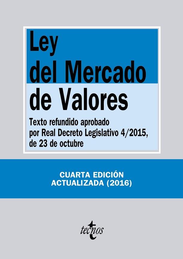 LEY DEL MERCADO DE VALORES | 9788430968633 | Libreria Geli - Librería Online de Girona - Comprar libros en catalán y castellano