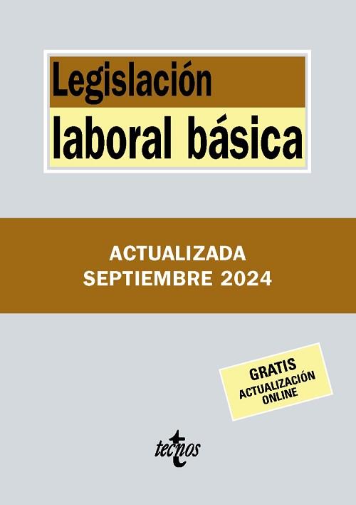 LEGISLACIÓN LABORAL BÁSICA(17ª EDICIÓN 2024) | 9788430991020 | Llibreria Geli - Llibreria Online de Girona - Comprar llibres en català i castellà