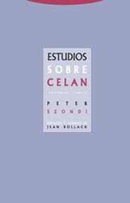 ESTUDIOS SOBRE CELAN | 9788481646771 | SZONDI,PETER | Llibreria Geli - Llibreria Online de Girona - Comprar llibres en català i castellà