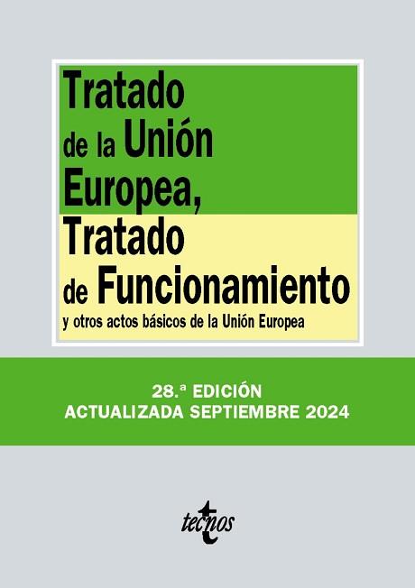 TRATADO DE LA UNIÓN EUROPEA,TRATADO DE FUNCIONAMIENTO(28ª EDICIÓN 2024) | 9788430990887 | Llibreria Geli - Llibreria Online de Girona - Comprar llibres en català i castellà