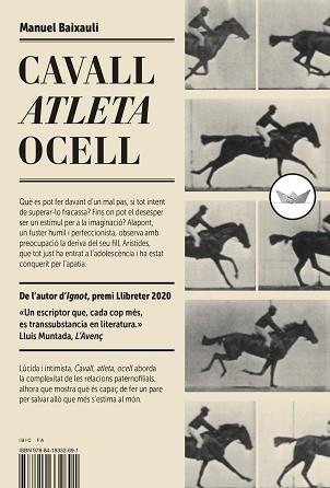 CAVALL,ATLETA,OCELL | 9788419332691 | BAIXAULI, MANUEL | Libreria Geli - Librería Online de Girona - Comprar libros en catalán y castellano