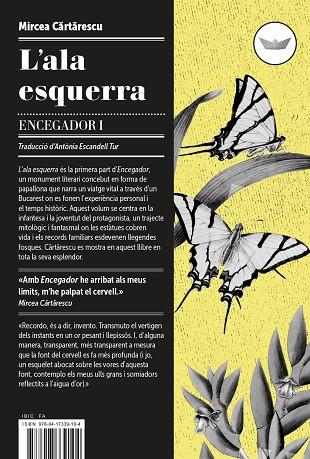 L'ALA ESQUERRA(ENCEGADOR-1) | 9788417339128 | CARTARESCU,MIRCEA | Libreria Geli - Librería Online de Girona - Comprar libros en catalán y castellano