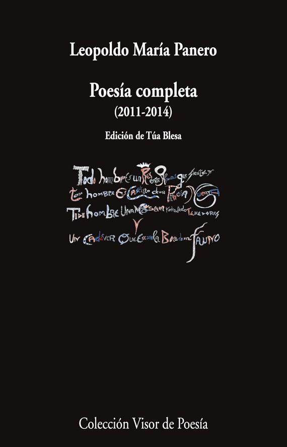 POESÍA COMPLETA (2011-2014) | 9788498955781 | PANERO, LEOPOLDO MARÍA | Llibreria Geli - Llibreria Online de Girona - Comprar llibres en català i castellà