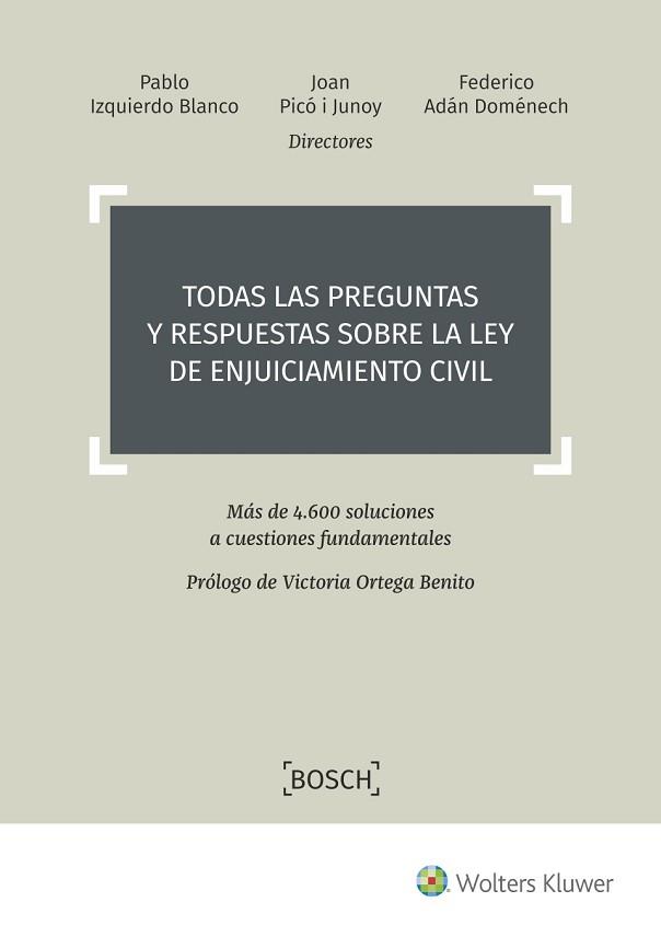 TODAS LAS PREGUNTAS Y RESPUESTAS SOBRE LA LEY DE ENJUICIAMIENTO CIVIL | 9788490903728 | A.A.D.D. | Llibreria Geli - Llibreria Online de Girona - Comprar llibres en català i castellà