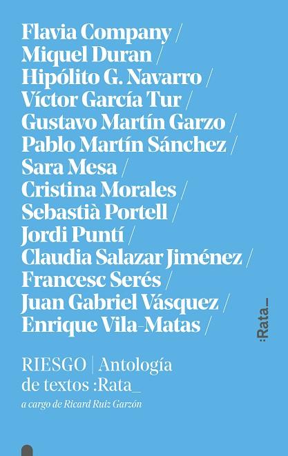 RIESGO.ANTOLOGÍA DE TEXTOS | 9788494489136 | A.A.D.D. | Libreria Geli - Librería Online de Girona - Comprar libros en catalán y castellano