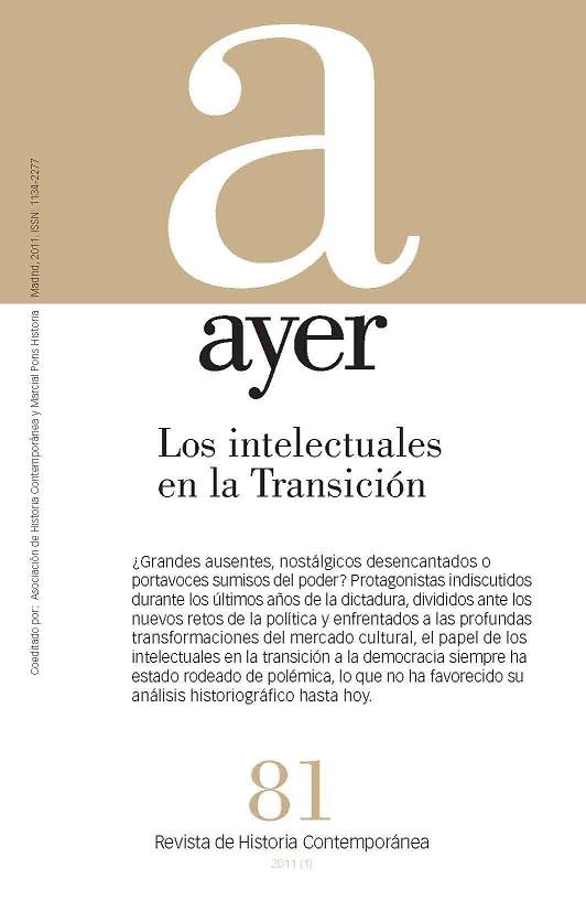 LOS INTELECTUALES EN LA TRANSICION | 9788492820412 | Libreria Geli - Librería Online de Girona - Comprar libros en catalán y castellano