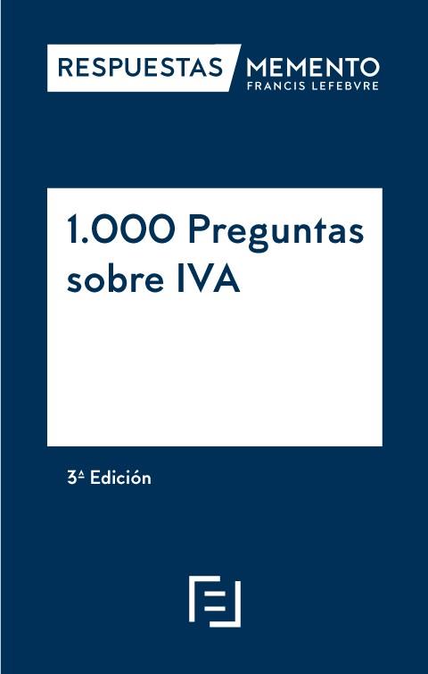 1000 PREGUNTAS SOBRE IVA | 9788410128798 | Llibreria Geli - Llibreria Online de Girona - Comprar llibres en català i castellà