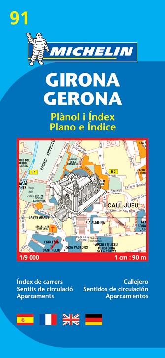 GIRONA/GERONA(PLANOL I INDEX) | 9782067140783 | VARIOS AUTORES | Llibreria Geli - Llibreria Online de Girona - Comprar llibres en català i castellà