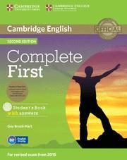 COMPLETE FIRST(STUDENT'S BOOK PACK  WITH ANSWERS WITH CD-ROM) | 9781107698352 | BROOK-HART,GUY | Llibreria Geli - Llibreria Online de Girona - Comprar llibres en català i castellà